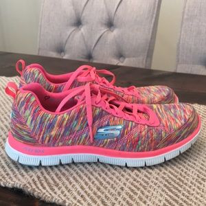 Skechers memory foam lite weight shoes Sz 8